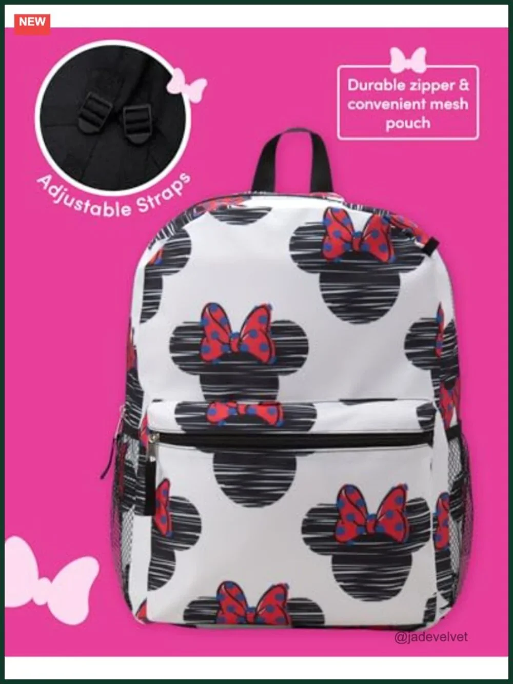 Disney Minnie Mouse Kids Backpack with Pen Case, 16